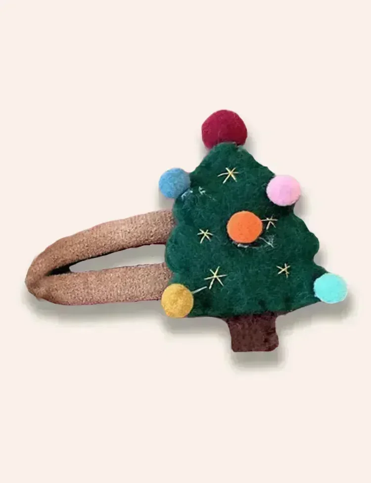 1PCS Christmas Fluffy Hairclip - Image 2