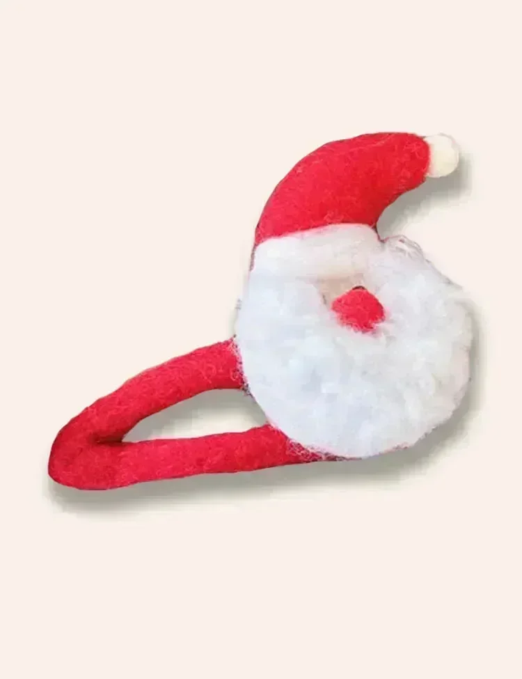 1PCS Christmas Fluffy Hairclip - Image 5