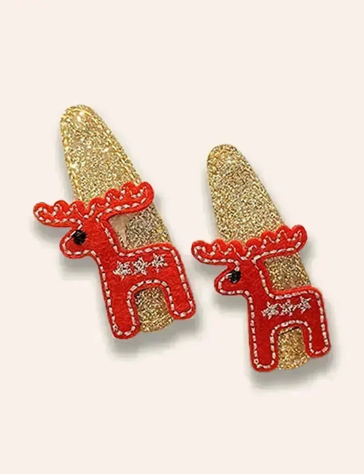 2PCS Christmas Series Hairpins - Image 3