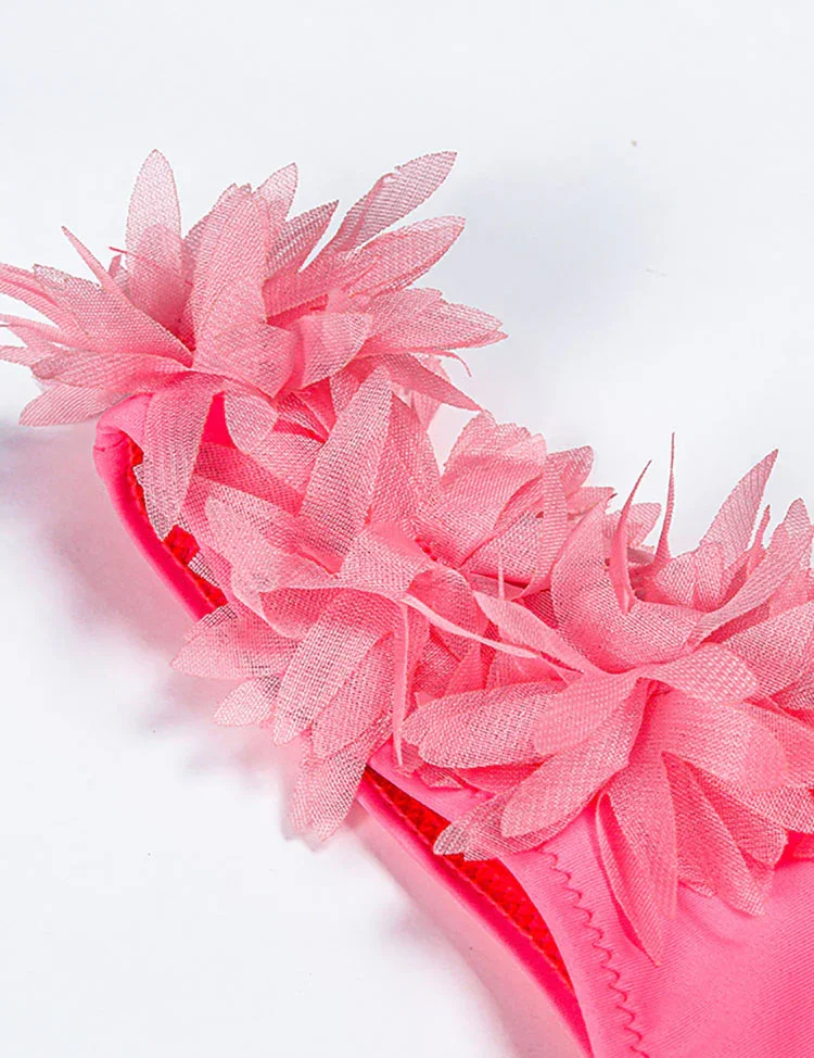 3D Flower Split Swimsuit - Image 3