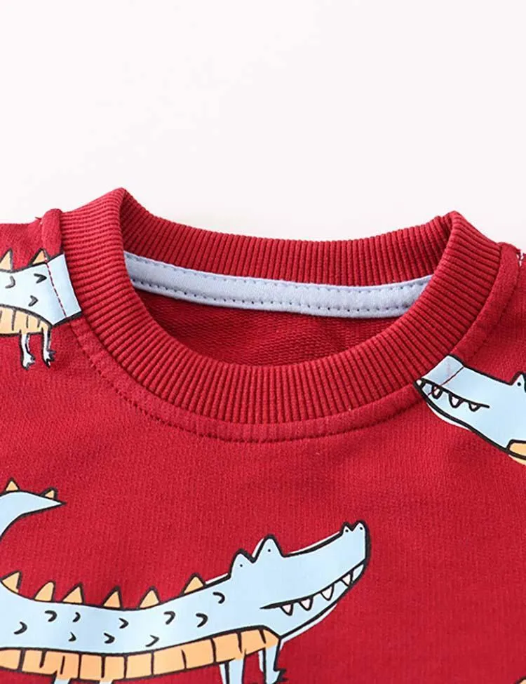 Alligator Printed Sweater - Image 2