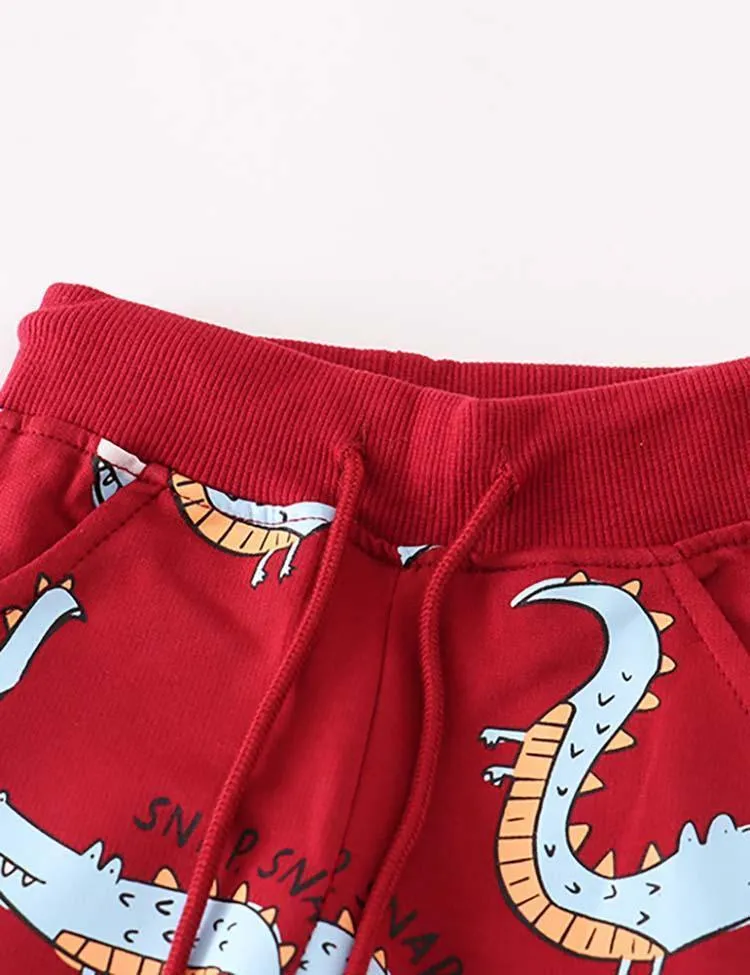 Alligator Printed Sweatpants - Image 2