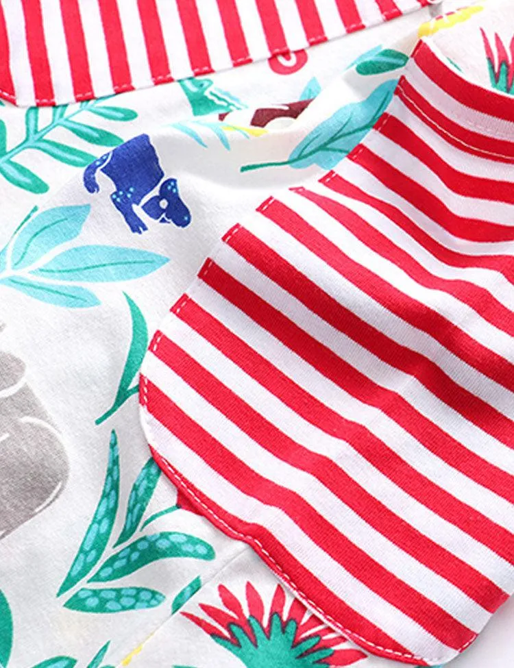 Animal and Plant Printed Dress - Image 2