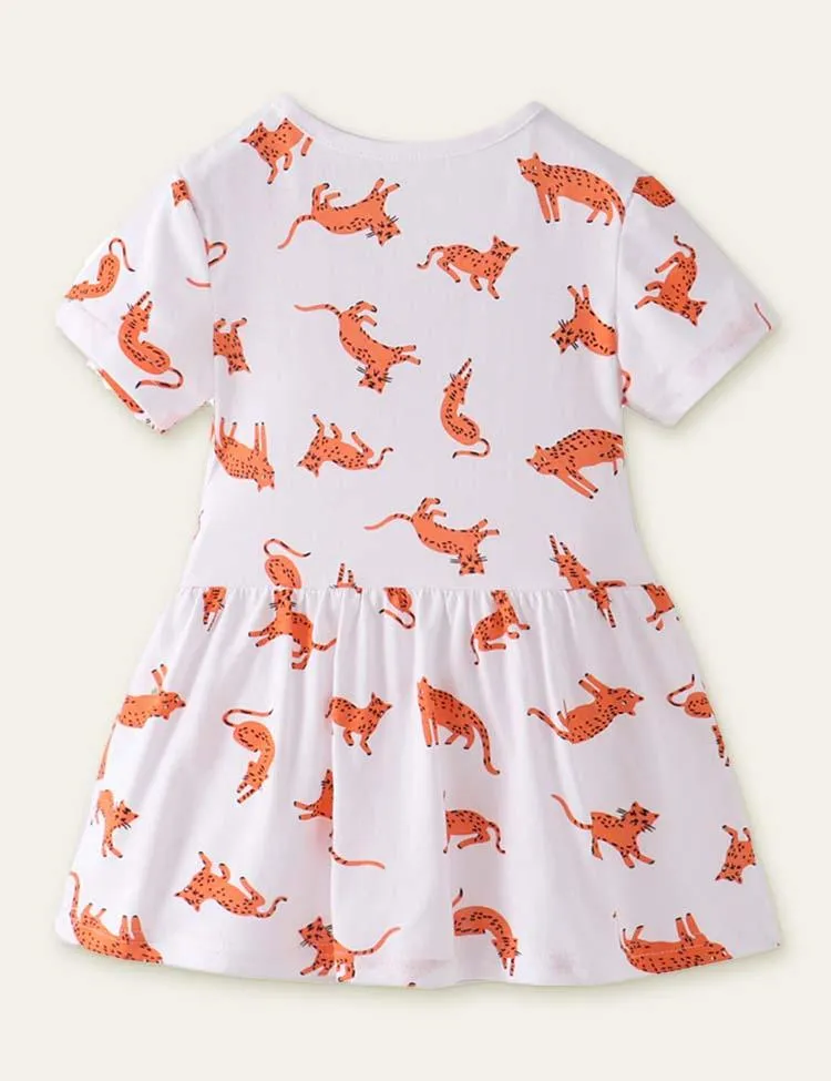 Animal Cartoon Printed Dress - Image 2