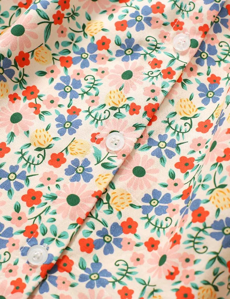 Animal Embroidery Floral Full Printed Dress - Image 3