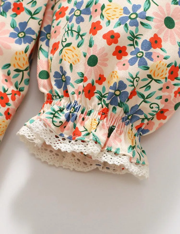 Animal Embroidery Floral Full Printed Dress - Image 4