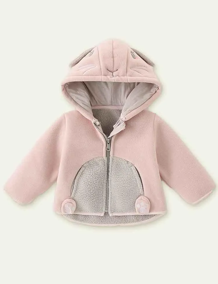 Animal Fleece Padded Coat - Image 3