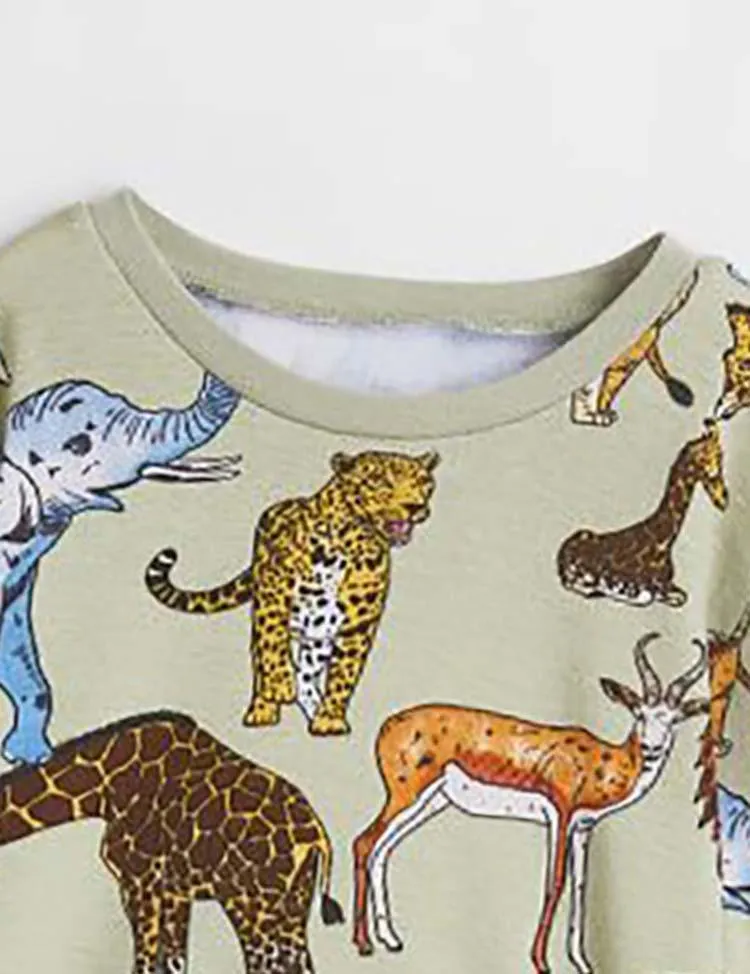 Animal Full Printed Pajamas - Image 2