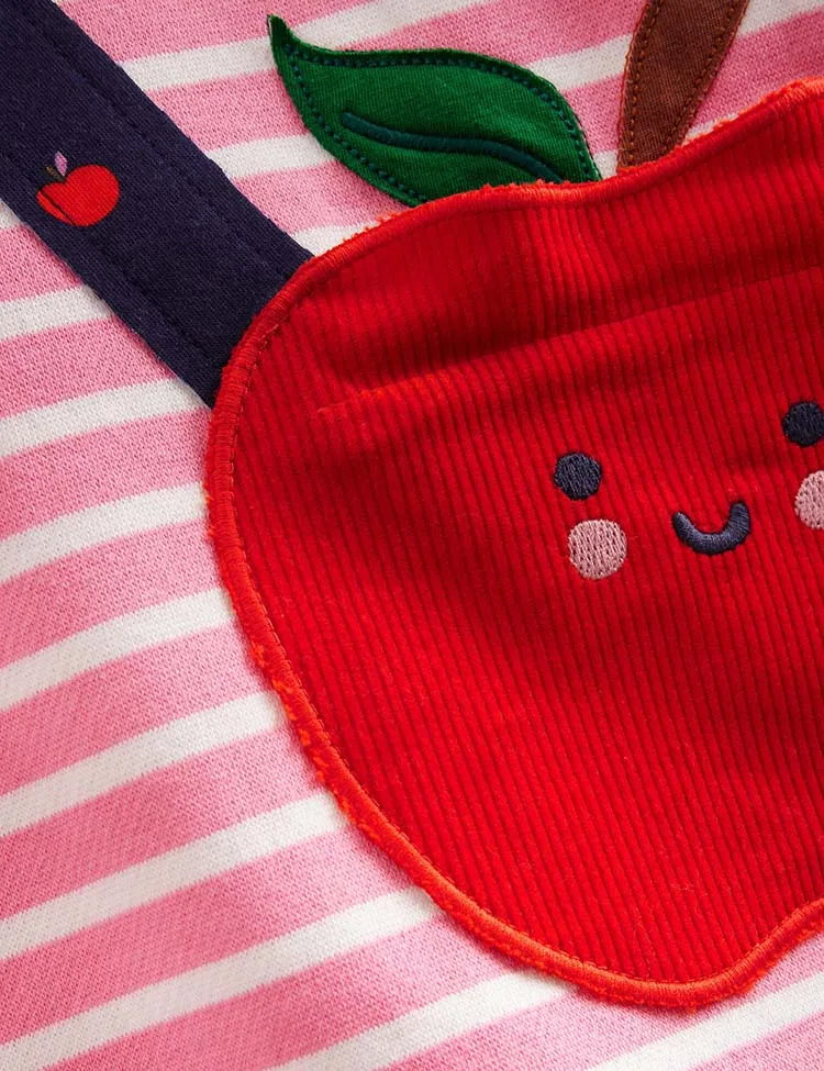 Apple Bag Appliqué Dress - Image 3