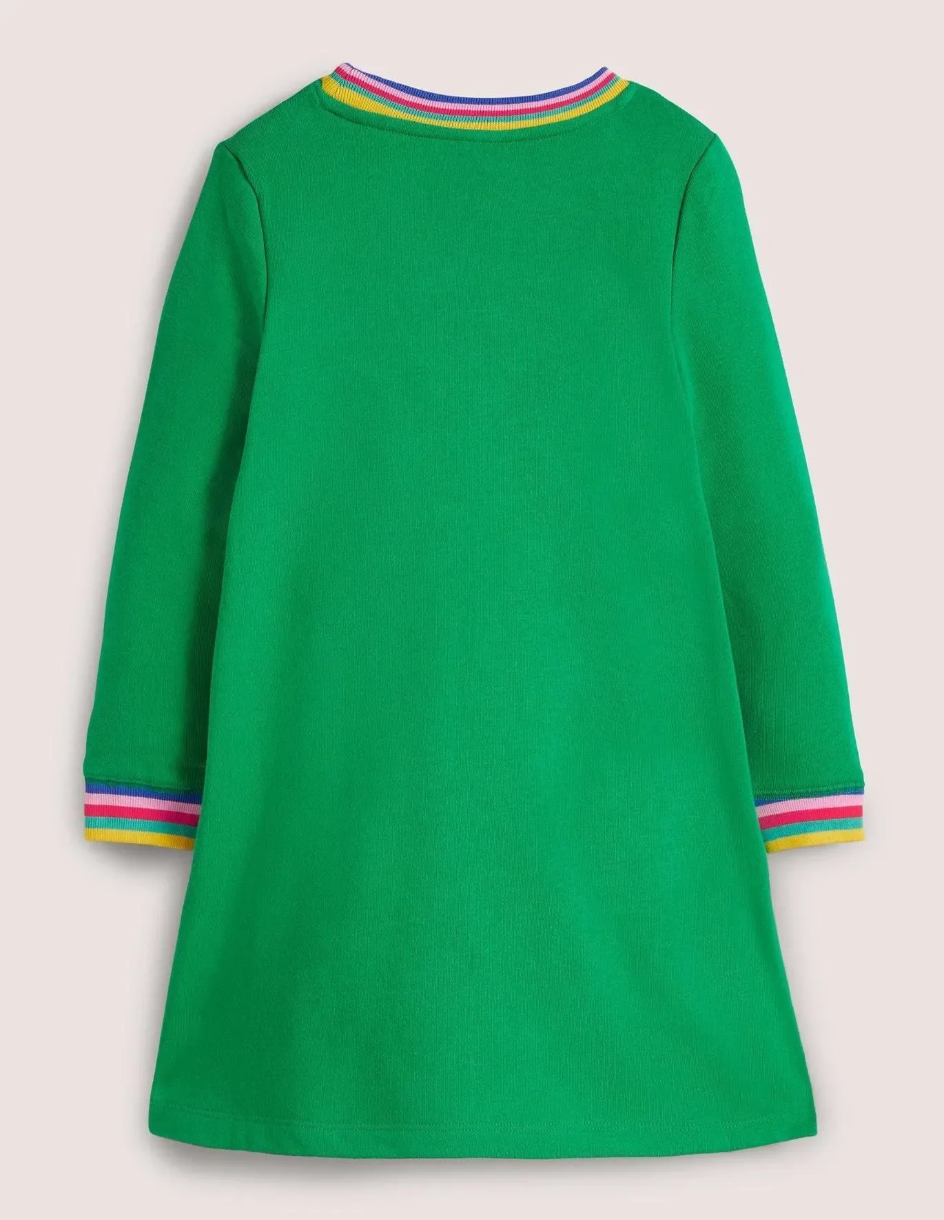 Appliqué Sweatshirt Dress Highland Green Cats - Image 3