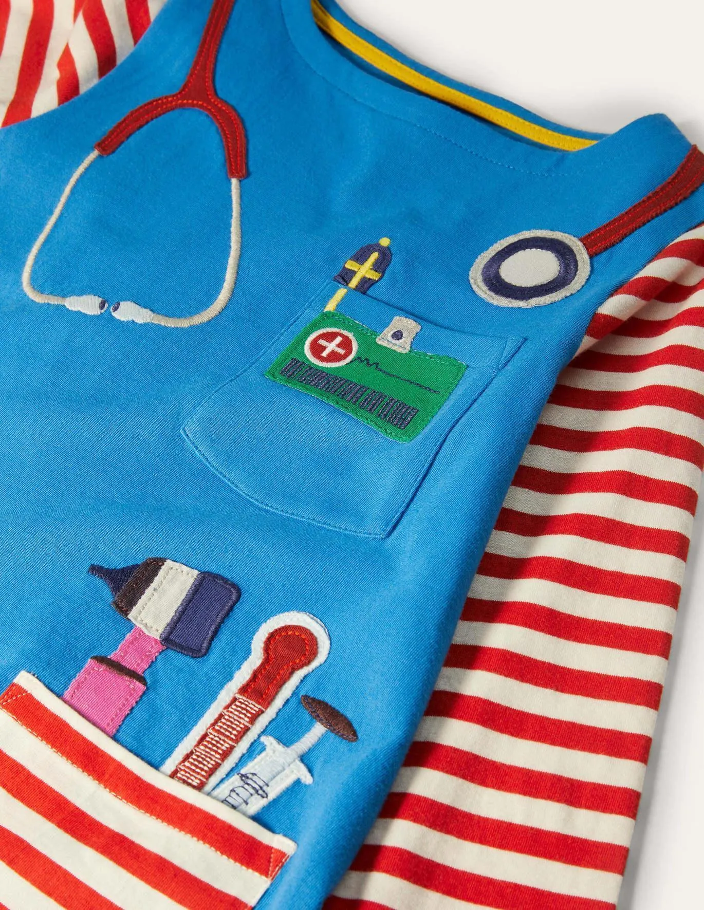 Artist Appliqué Pocket Dress - Image 3