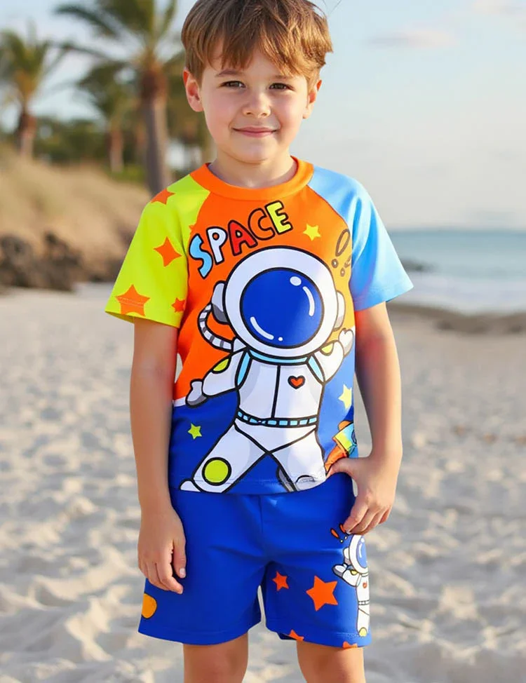 Astronaut Printed Swimsuit Set - Image 3