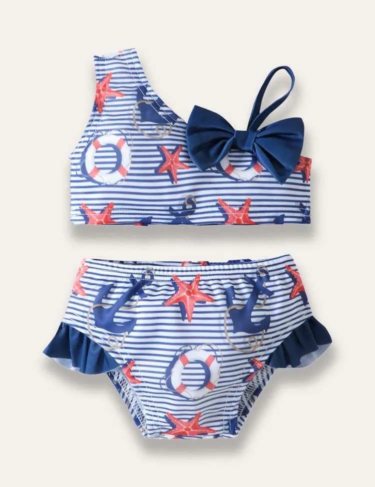 Baby Girl Animal Bikini Split Swimsuit - Image 3