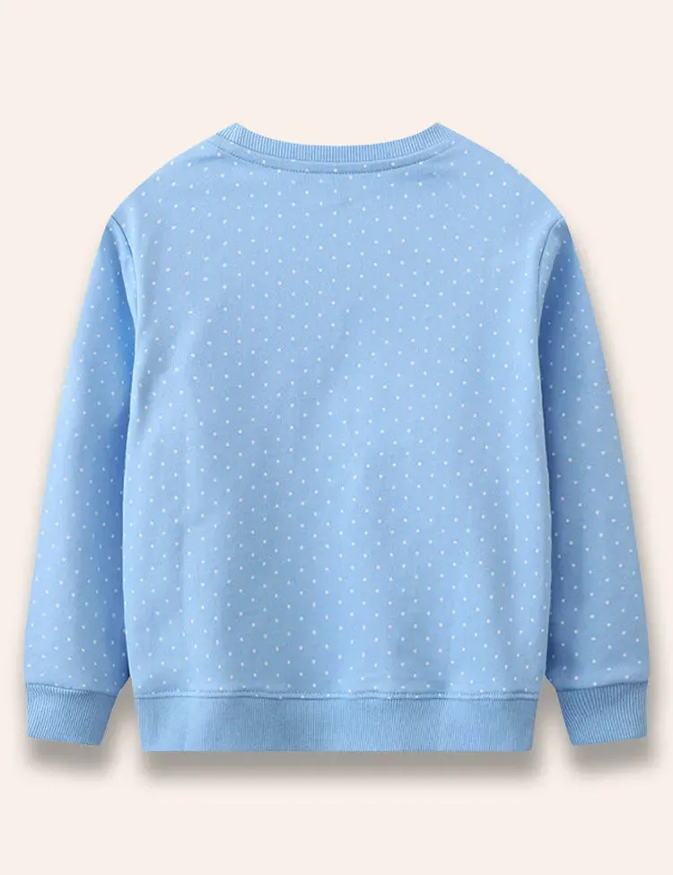 Backpack Bunny Applique Sweatshirt - Image 2
