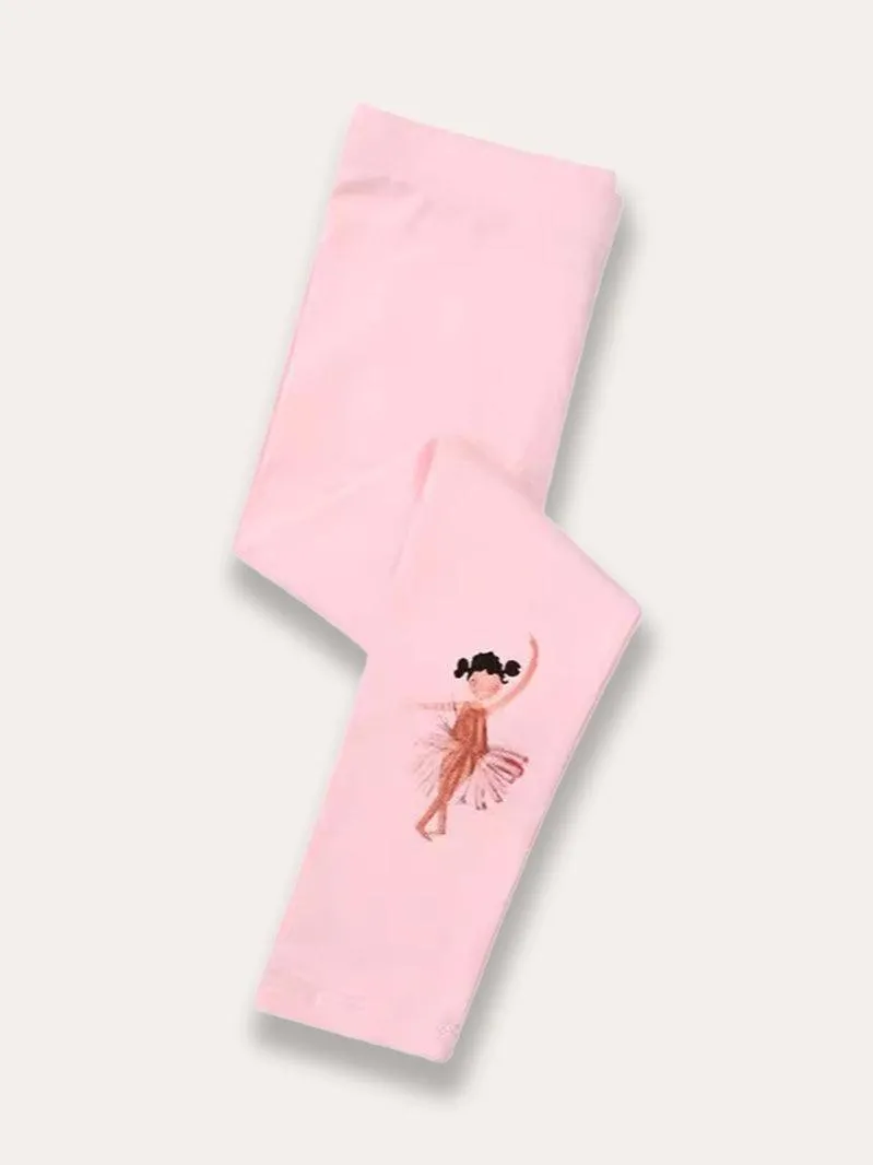Ballerina Girl Print Leggings - Image 2