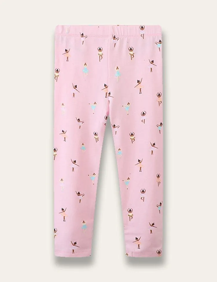 Ballet Girl Printed Leggings