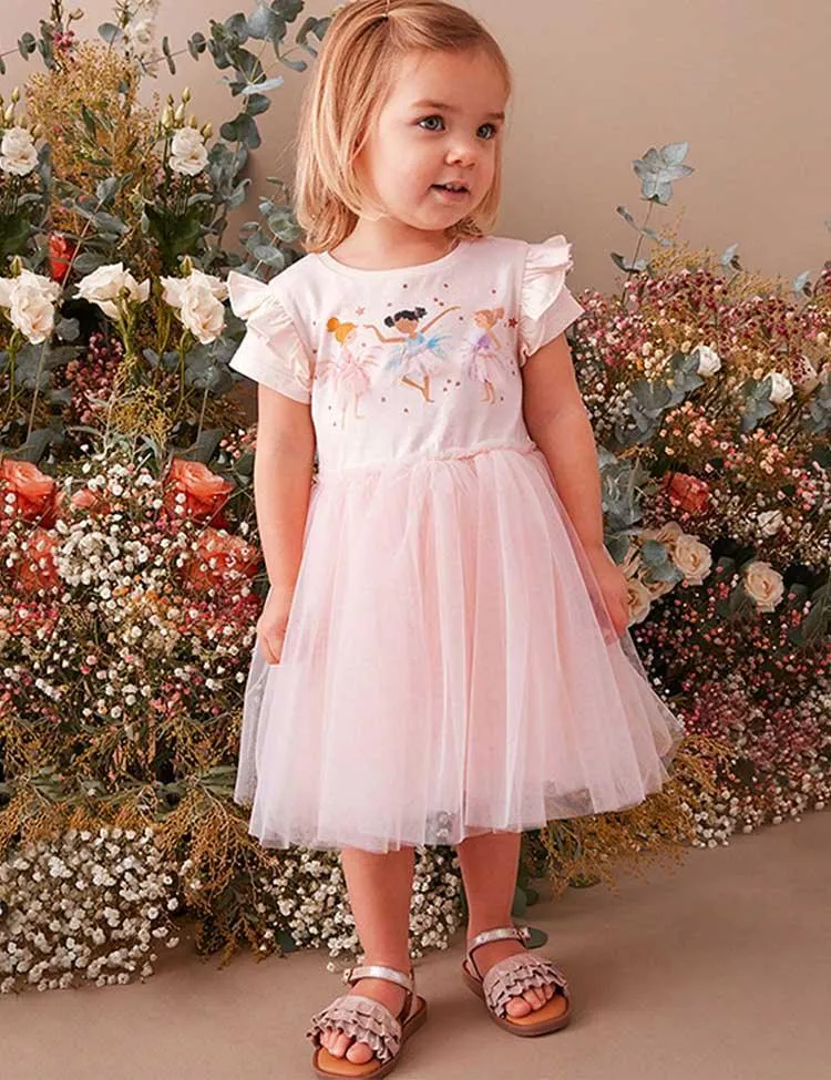 Ballet Girl Printed Tulle Dress - Image 3