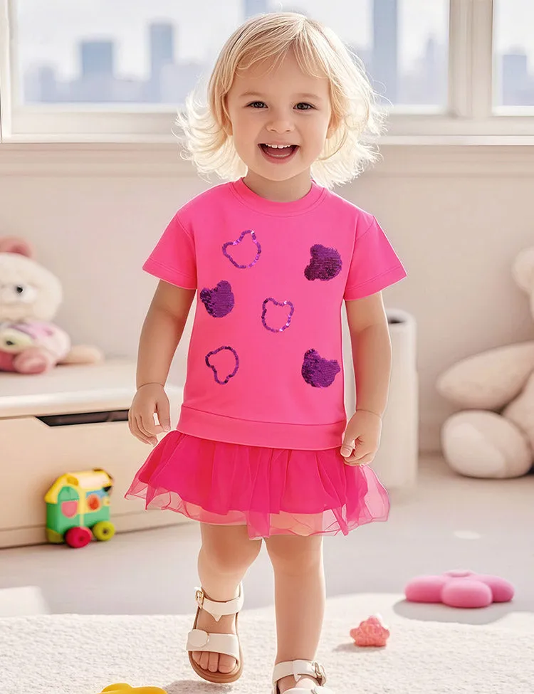 Bear Sequined Tulle Skirt T-Shirt - Image 5