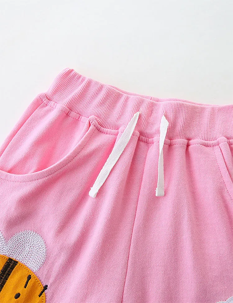 Bee Flower Applique Shorts - Image 2