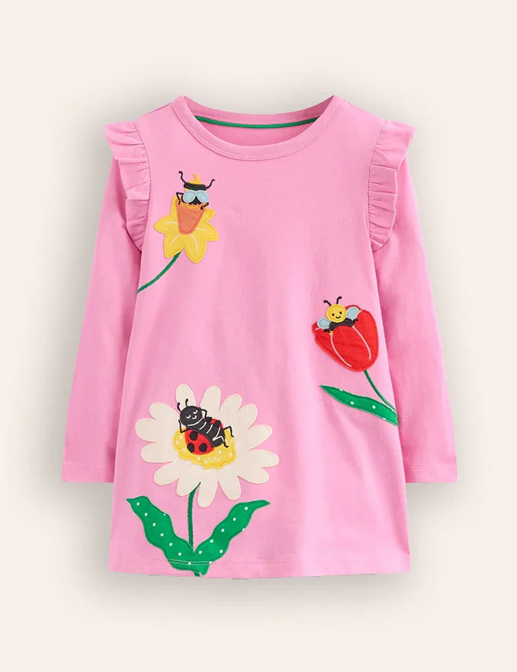 Bee Flower Appliqué Tunic / Legging - Image 2