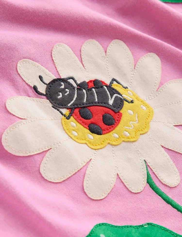 Bee Flower Appliqué Tunic / Legging - Image 3