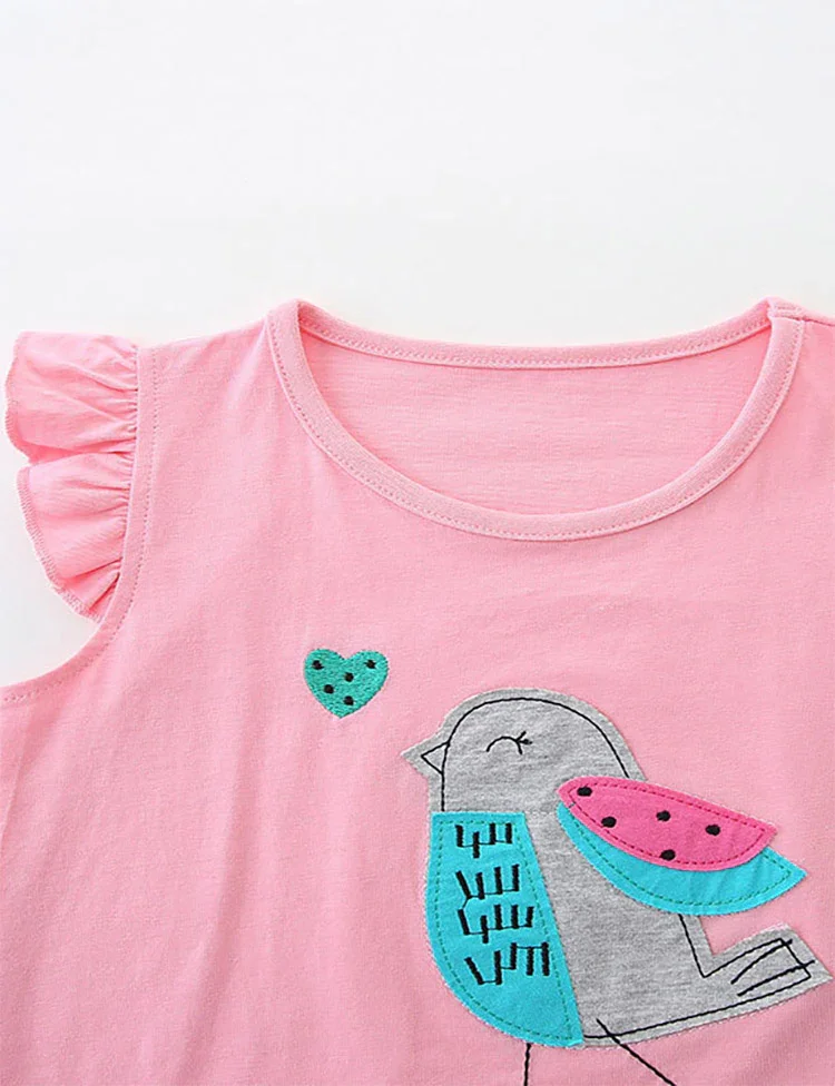 Bird Applique T-Shirt and Shorts Set - Image 3