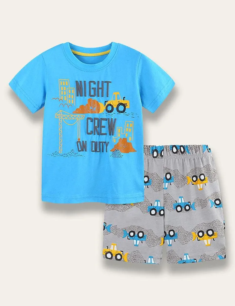 Blue Car Print Set