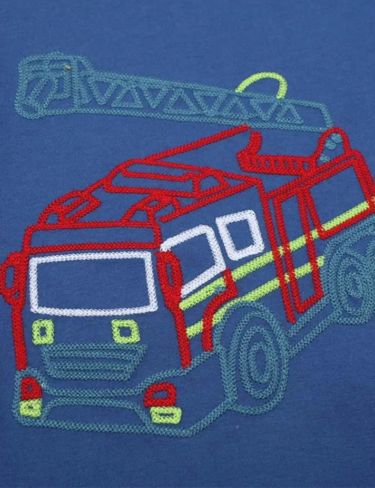 Blue Crane Appliqué T-shirt - Image 3