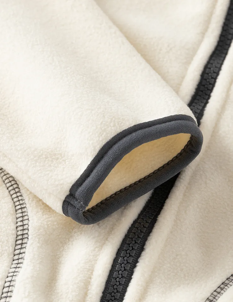 Boat Anchor Embroidered Polar Fleece Jacket - Image 3