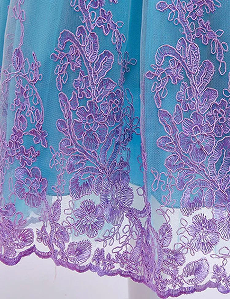 Bow Lace Stitching Party Dress - Image 4