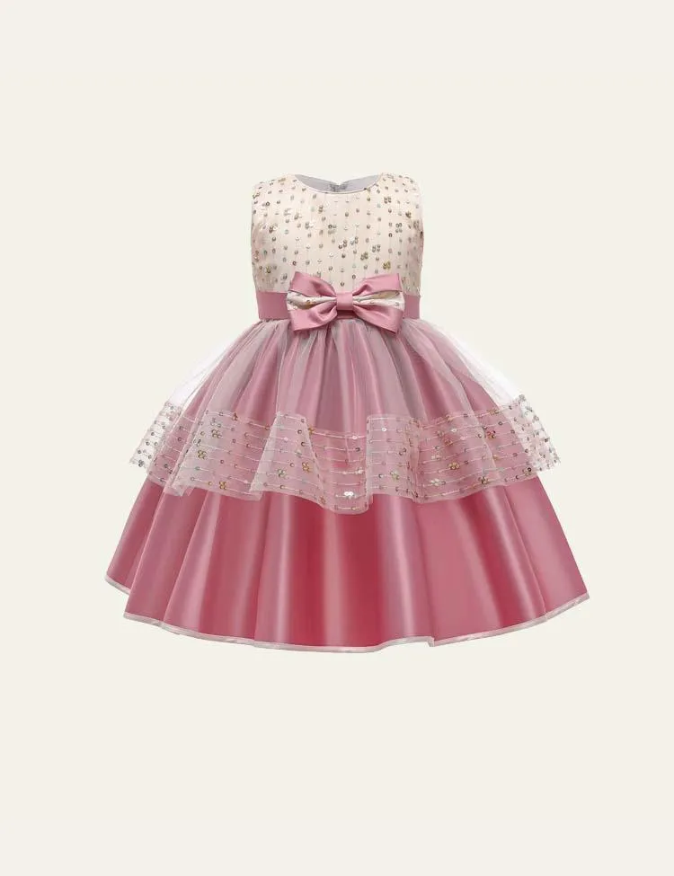 Bow Mesh Party Dress - Image 3