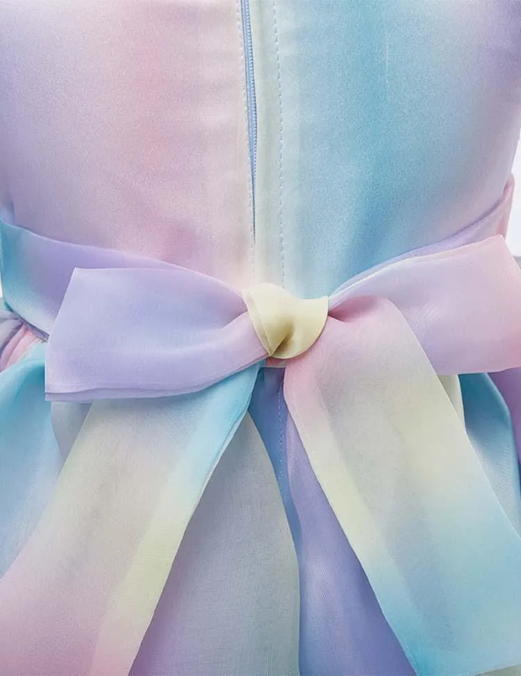 Bow Mesh Party Dress - Image 4