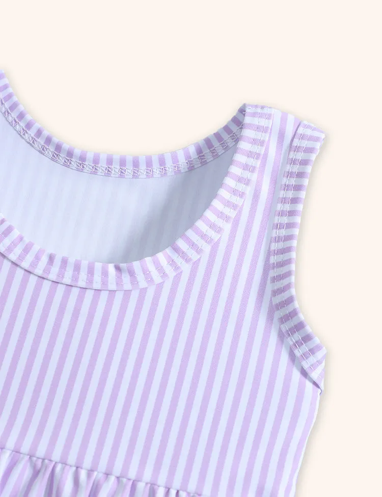 Bow Polka Dot Print Swimsuit - Image 3