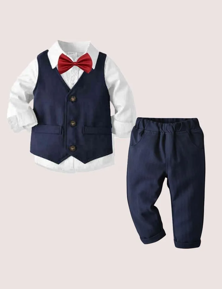 Bow Tie Vest Suit - Image 3