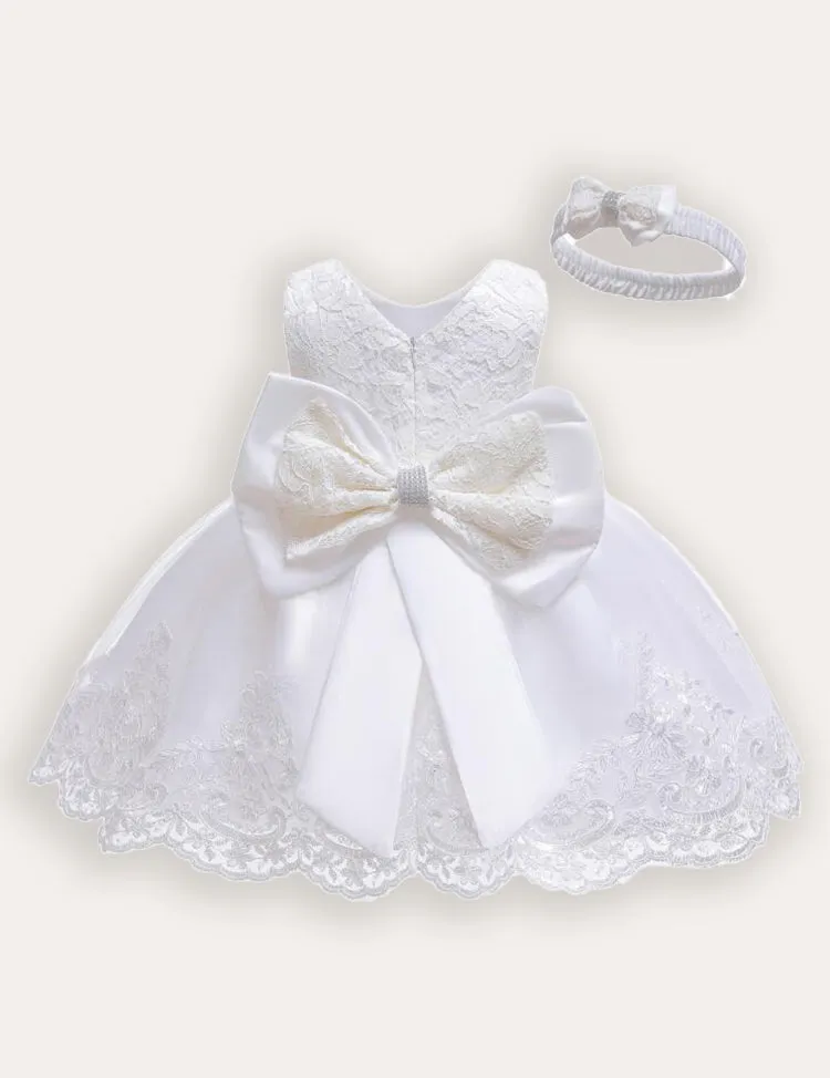 Bow Tutu Lace Dress - Image 3