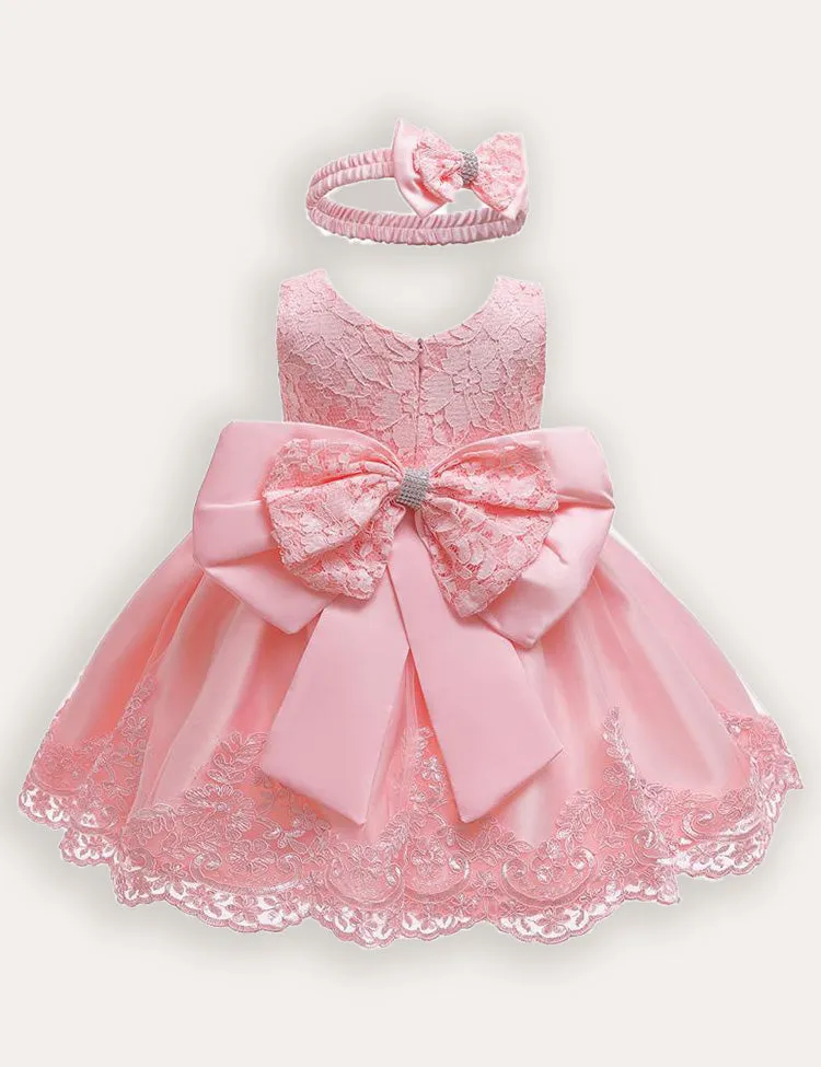 Bow Tutu Lace Dress - Image 4