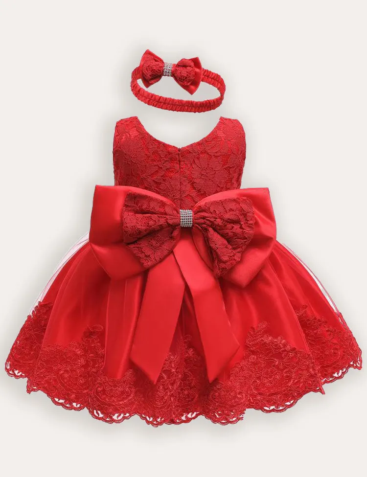 Bow Tutu Lace Dress - Image 5