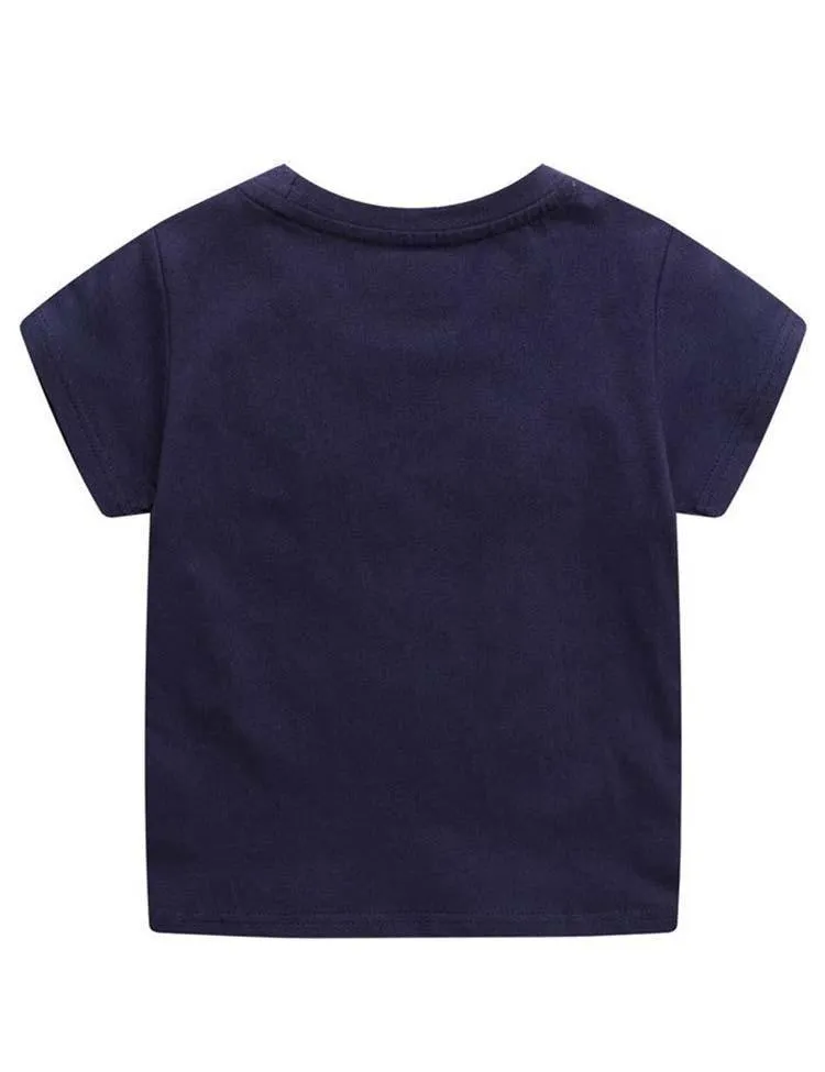 Cartoon Patch Dinosaur T-shirt - Image 3