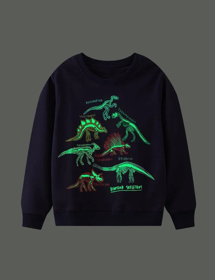 Glowing Dinosaur Sweatshirt