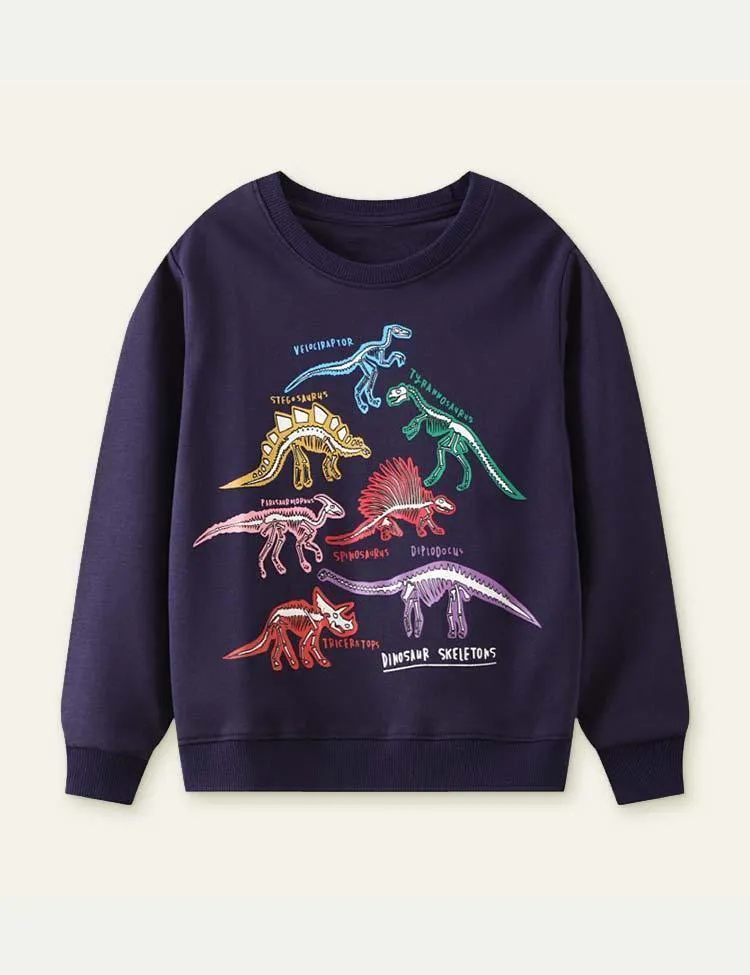 Glowing Dinosaur Sweatshirt - Image 2