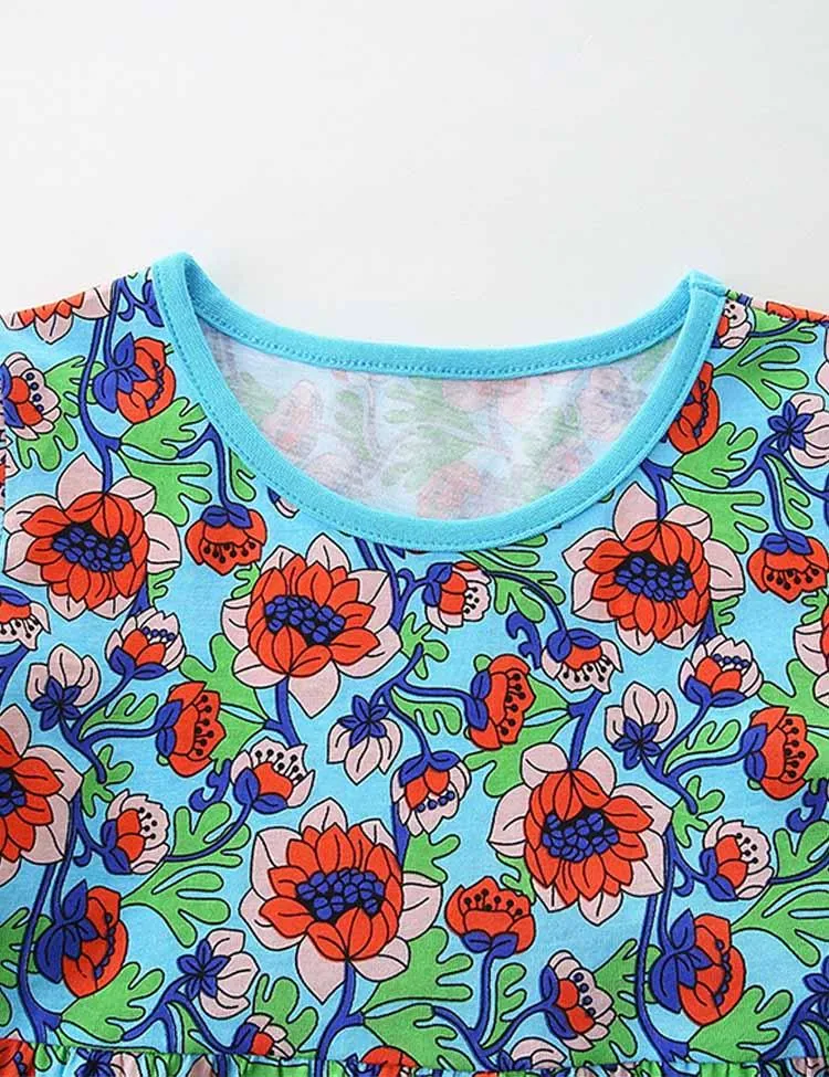Bright Floral Print Dress - Image 2