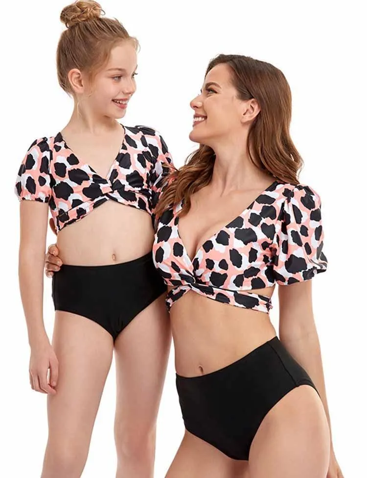Bubble Sleeve Family Matching Swim Suit - Image 2