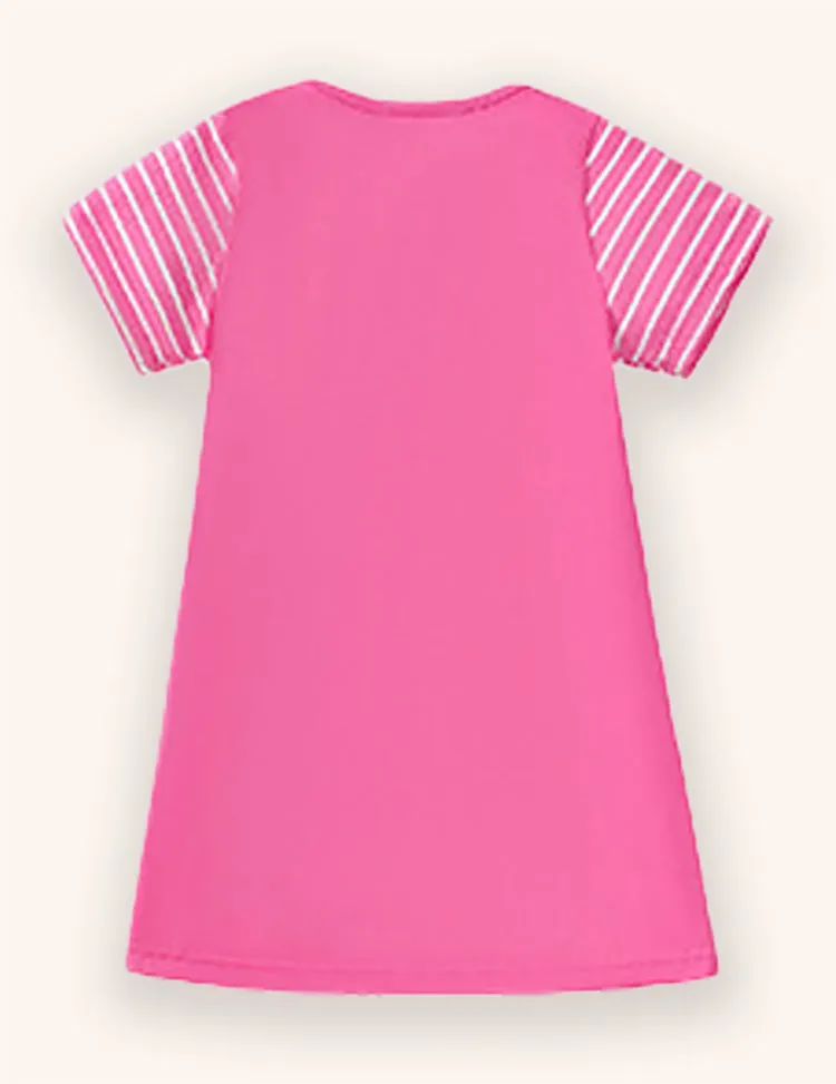 Bunny Applique Cotton Dress - Image 2