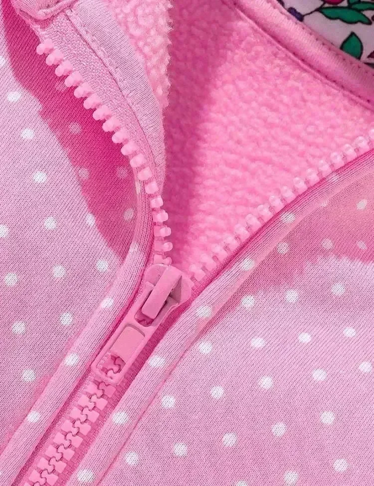 Bunny Appliqué Dotted Coat - Image 3