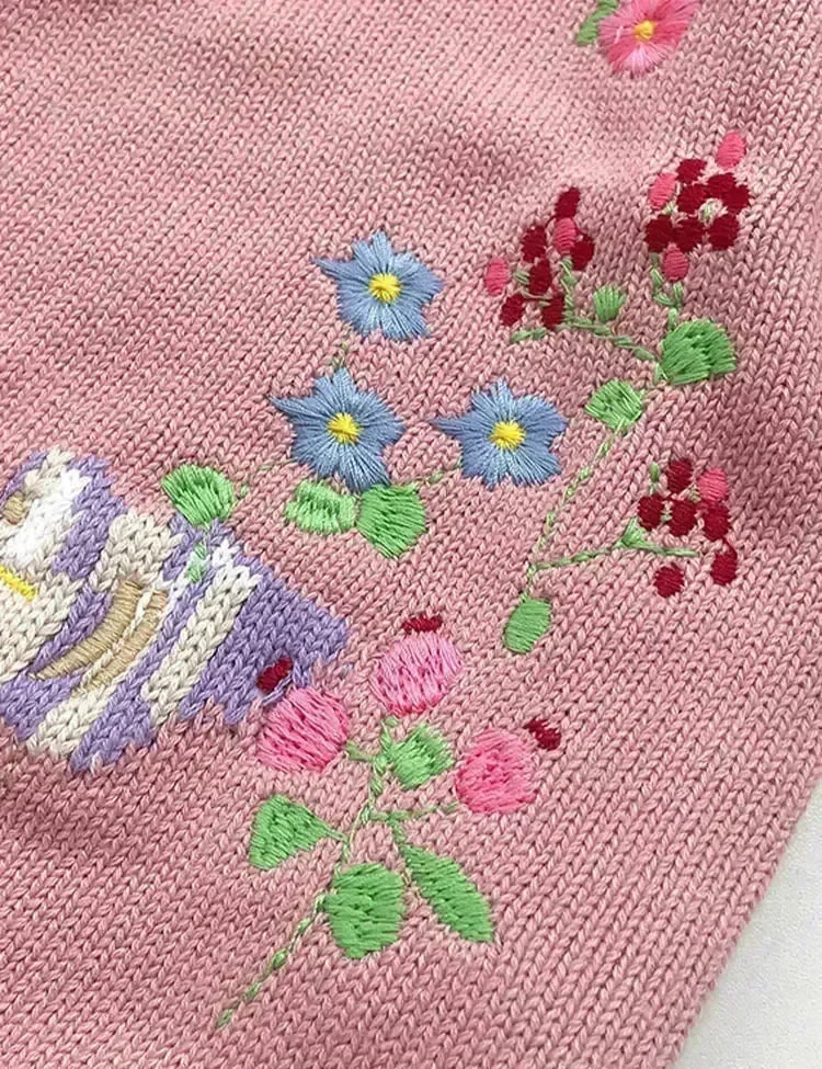 Bunny Birdy Embroidered Cardigan - Image 3
