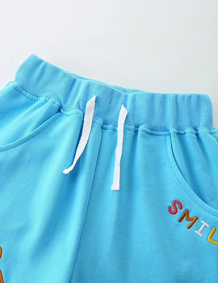 Bunny Embroidered Cotton Shorts - Image 3