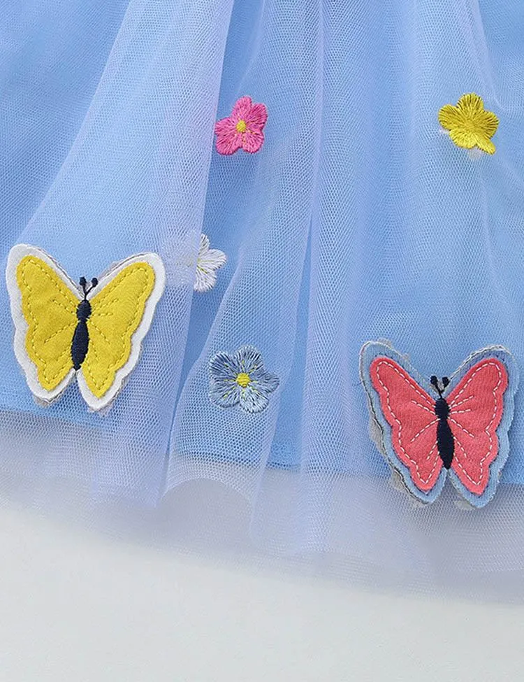 Butterfly Appliqué Tulle Dress - Image 2