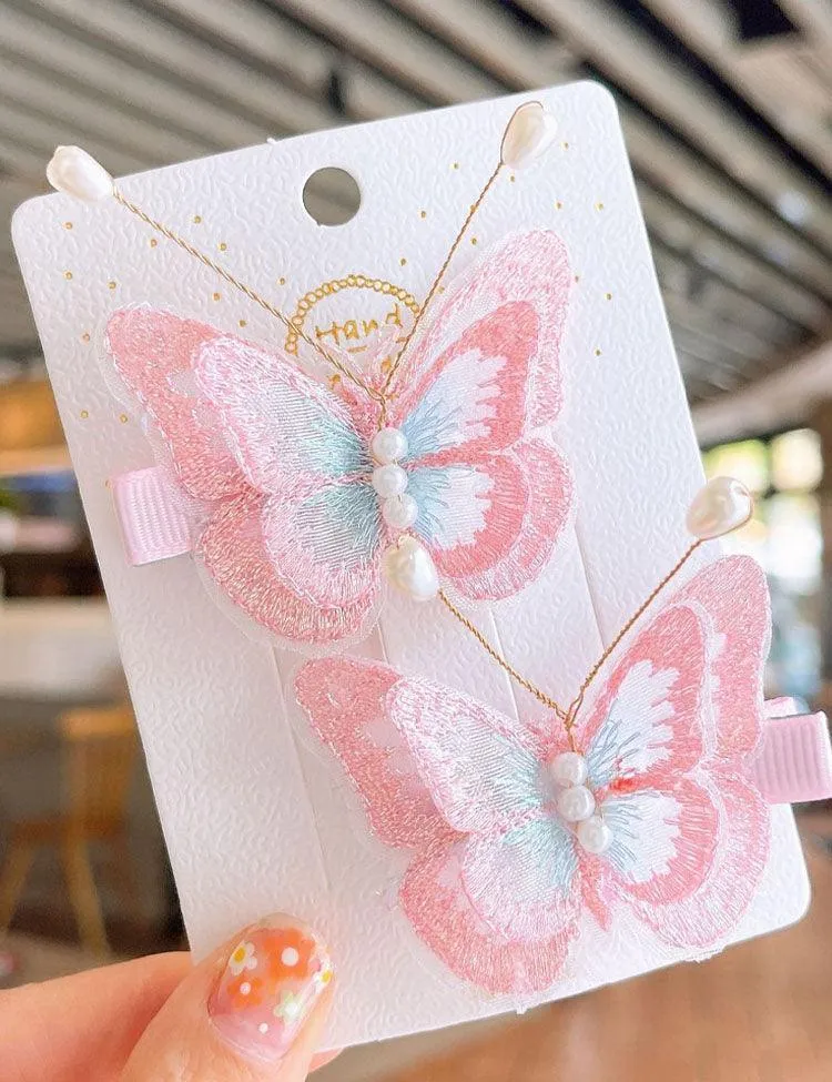 Butterfly Embroidered Hairpins - Image 4