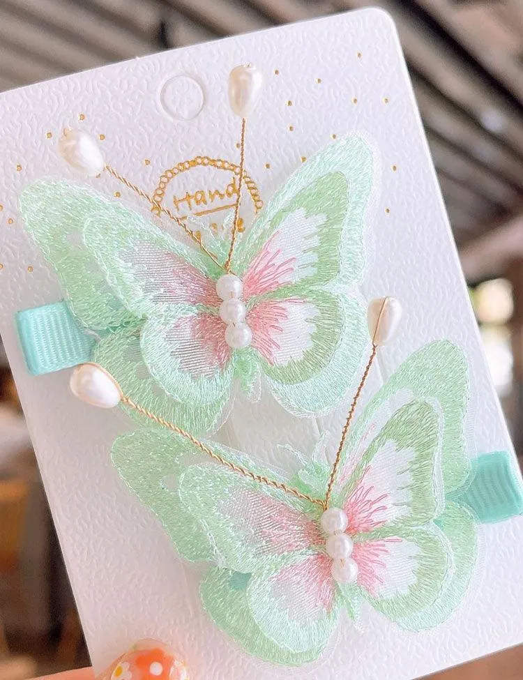 Butterfly Embroidered Hairpins - Image 5