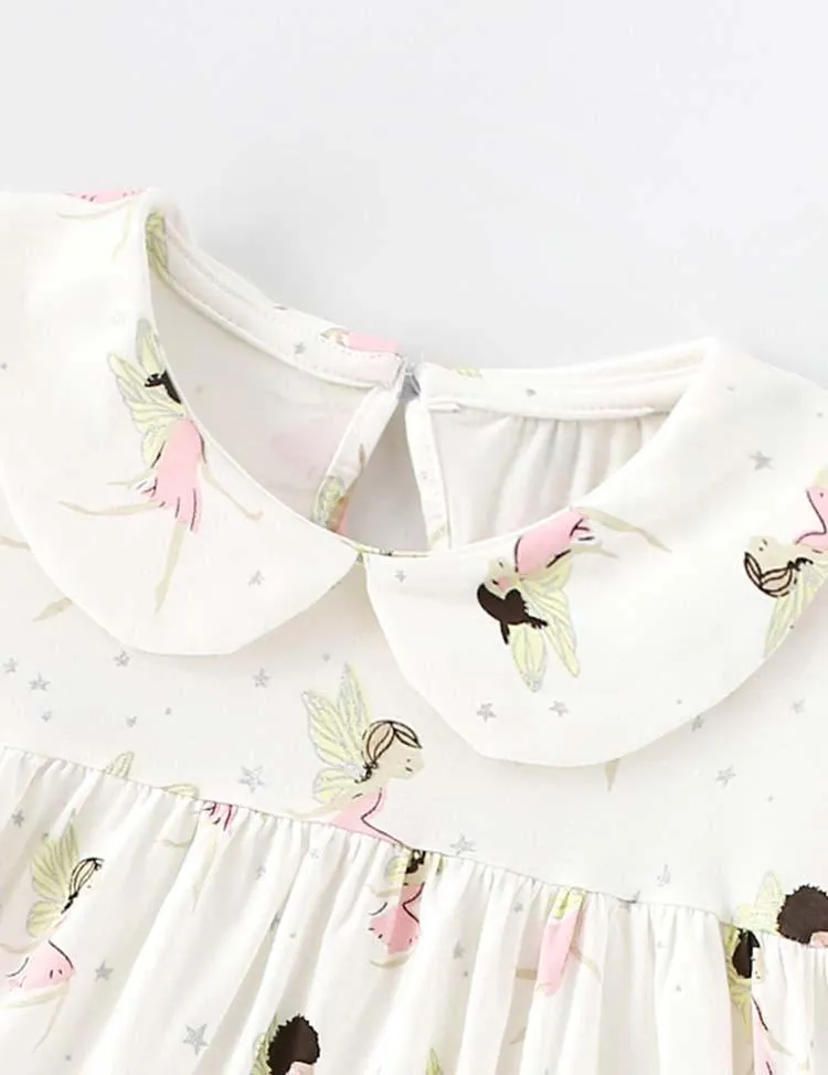 Butterfly Girl Printed Dress - Image 2